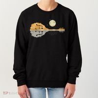 Mandolin Men Country Music Moon Bluegrass Women's Sweatshirt thumb 0