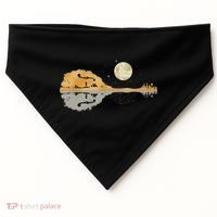 Mandolin Men Country Music Moon Bluegrass USA-Made Doggie Bandana thumb 0