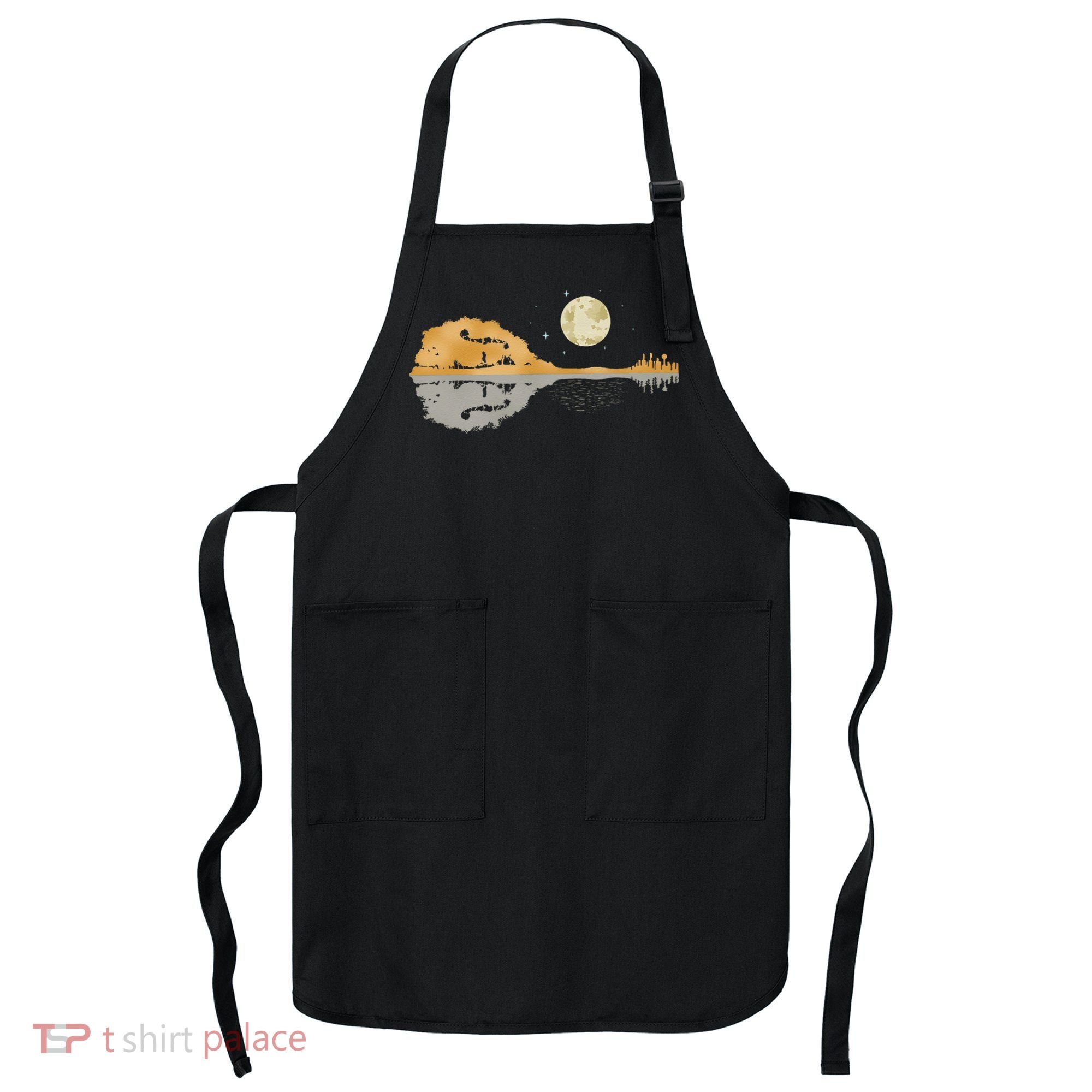 Mandolin Men Country Music Moon Bluegrass Apron