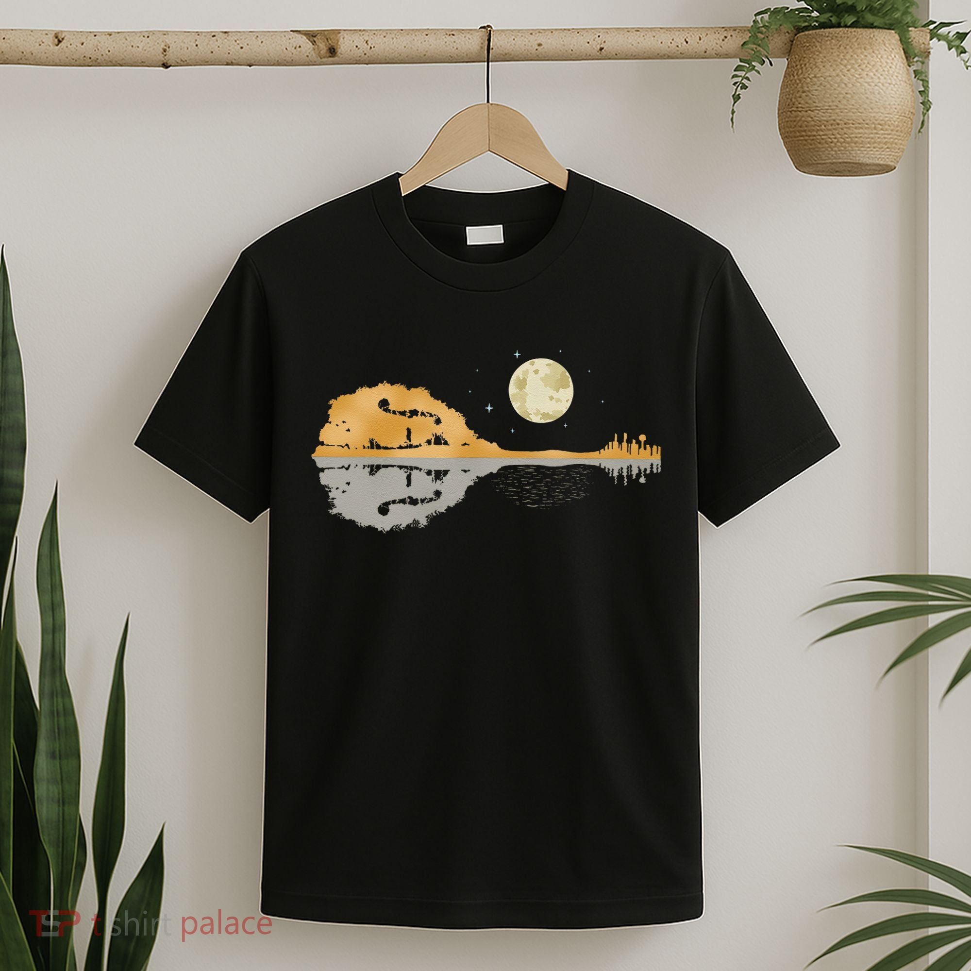 Mandolin Men Country Music Moon Bluegrass T-Shirt