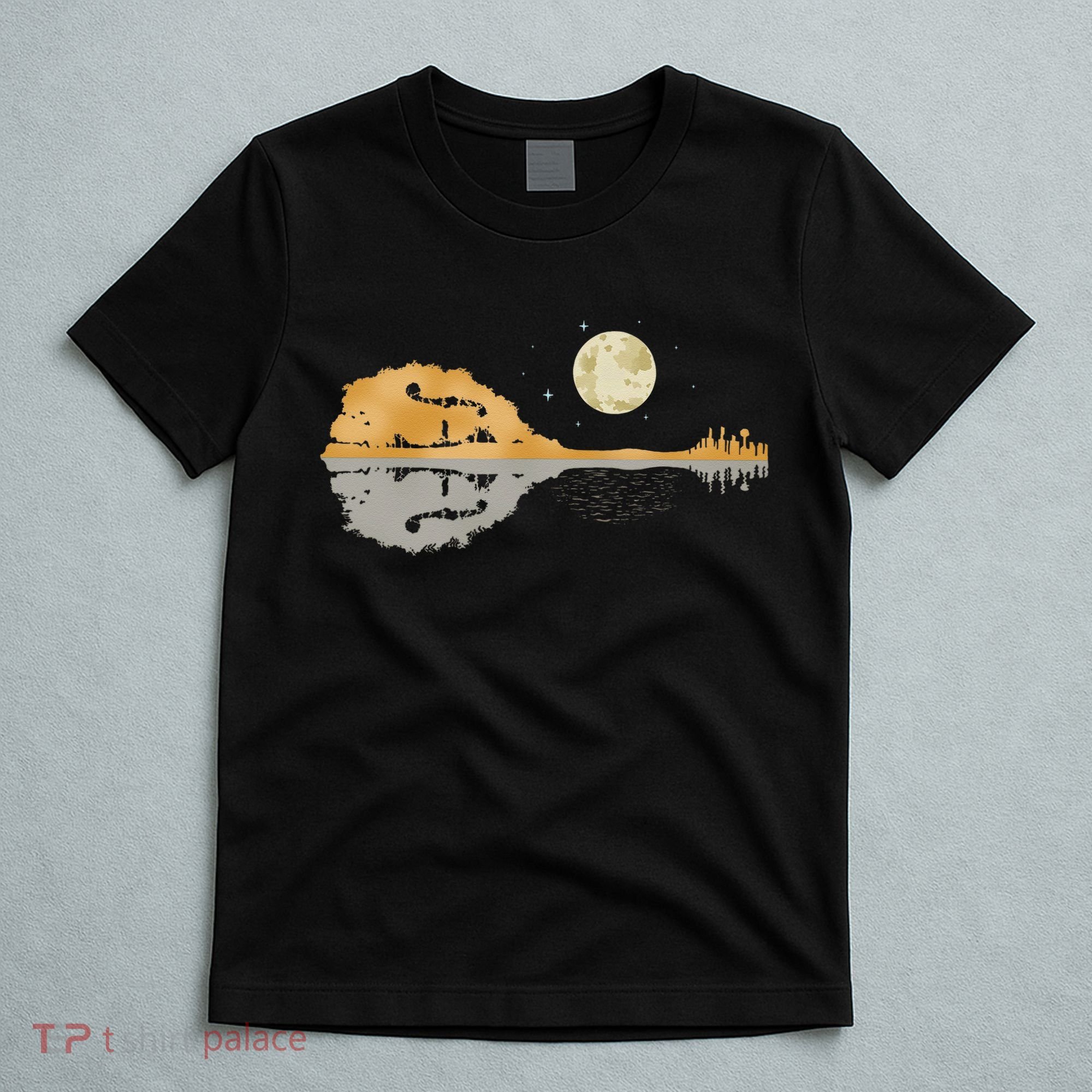 Mandolin Men Country Music Moon Bluegrass T-Shirt
