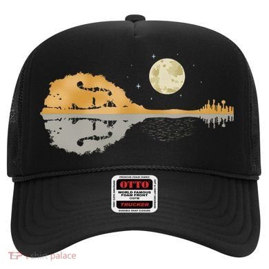 Mandolin Men Country Music Moon Bluegrass Hat
