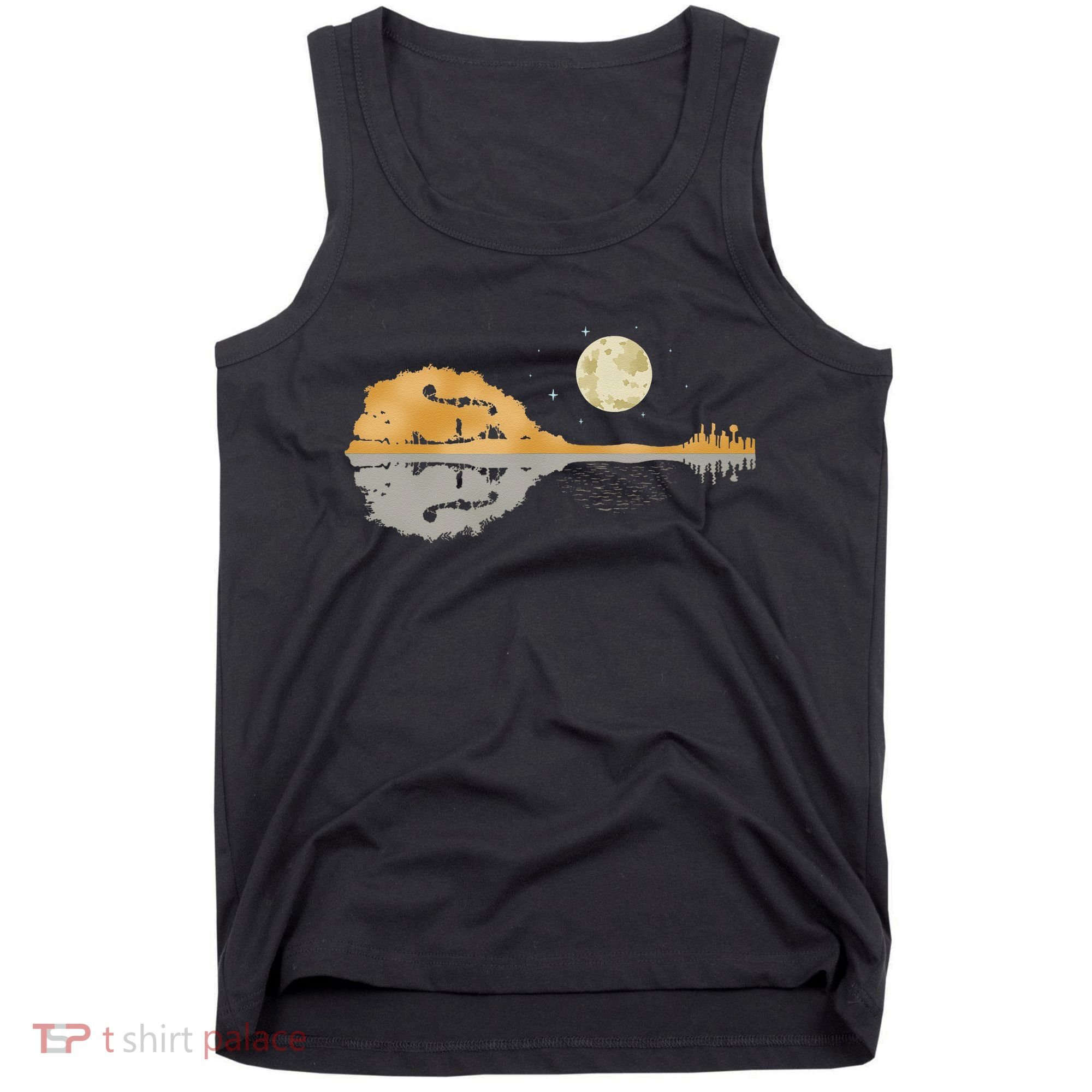Mandolin Men Country Music Moon Bluegrass Tank Top