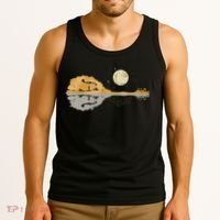 Mandolin Men Country Music Moon Bluegrass Tank Top thumb 3
