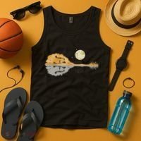 Mandolin Men Country Music Moon Bluegrass Tank Top thumb 4