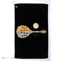 Mandolin Men Country Music Moon Bluegrass Golf Towel thumb 0