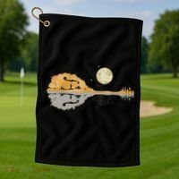 Mandolin Men Country Music Moon Bluegrass Golf Towel thumb 1