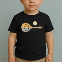 Mandolin Men Country Music Moon Bluegrass Toddler T-Shirt thumb 2