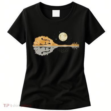 Mandolin Men Country Music Moon Bluegrass Women's T-Shirt