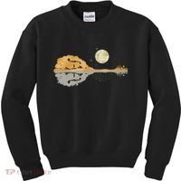 Mandolin Men Country Music Moon Bluegrass Kids Sweatshirt thumb 0