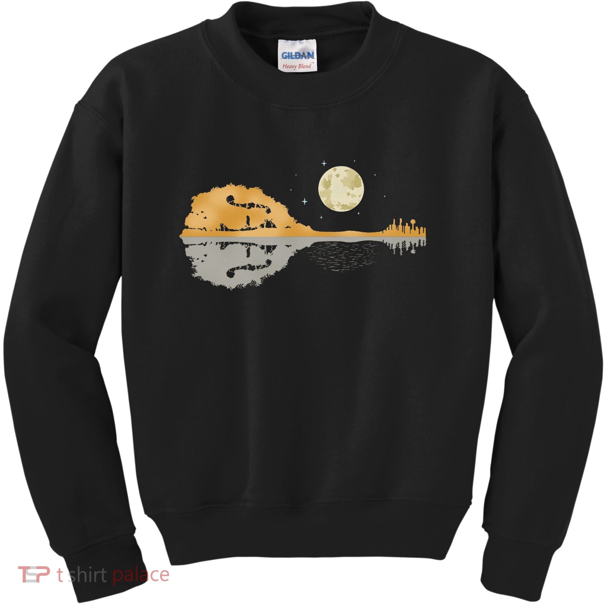 Mandolin Men Country Music Moon Bluegrass Kids Sweatshirt