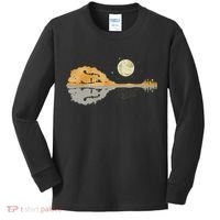 Mandolin Men Country Music Moon Bluegrass Kids Long Sleeve Shirt thumb 0