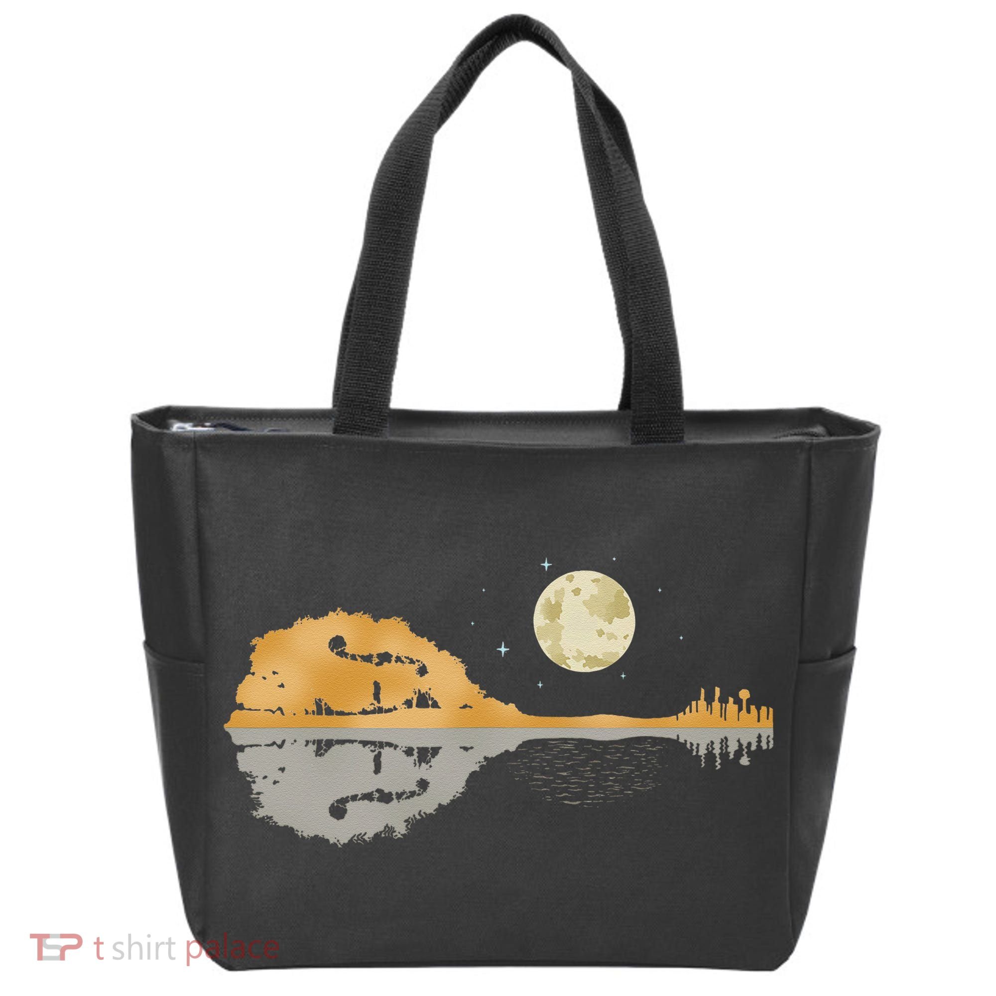Mandolin Men Country Music Moon Bluegrass Tote Bag