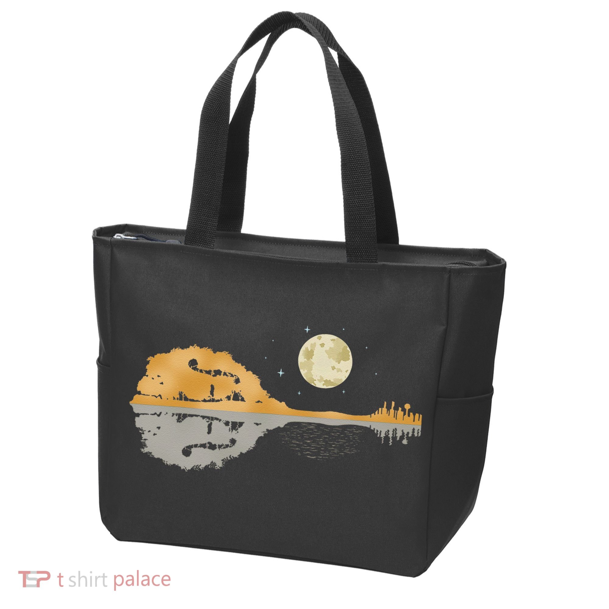 Mandolin Men Country Music Moon Bluegrass Tote Bag