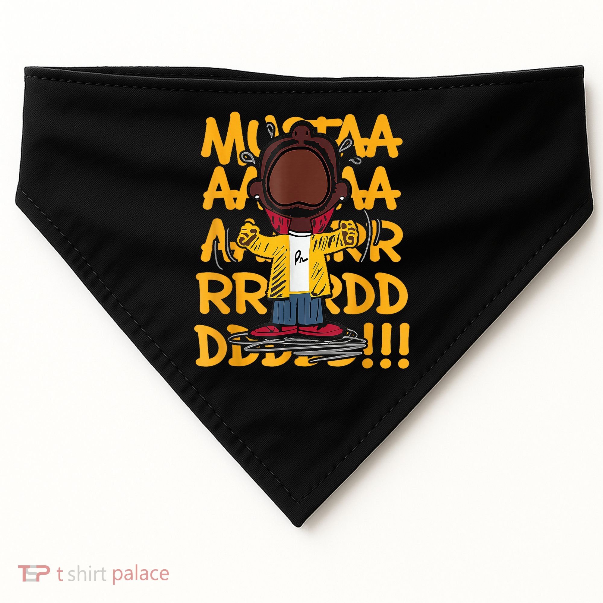 Mustard Meme Character Crying USA-Made Doggie Bandana