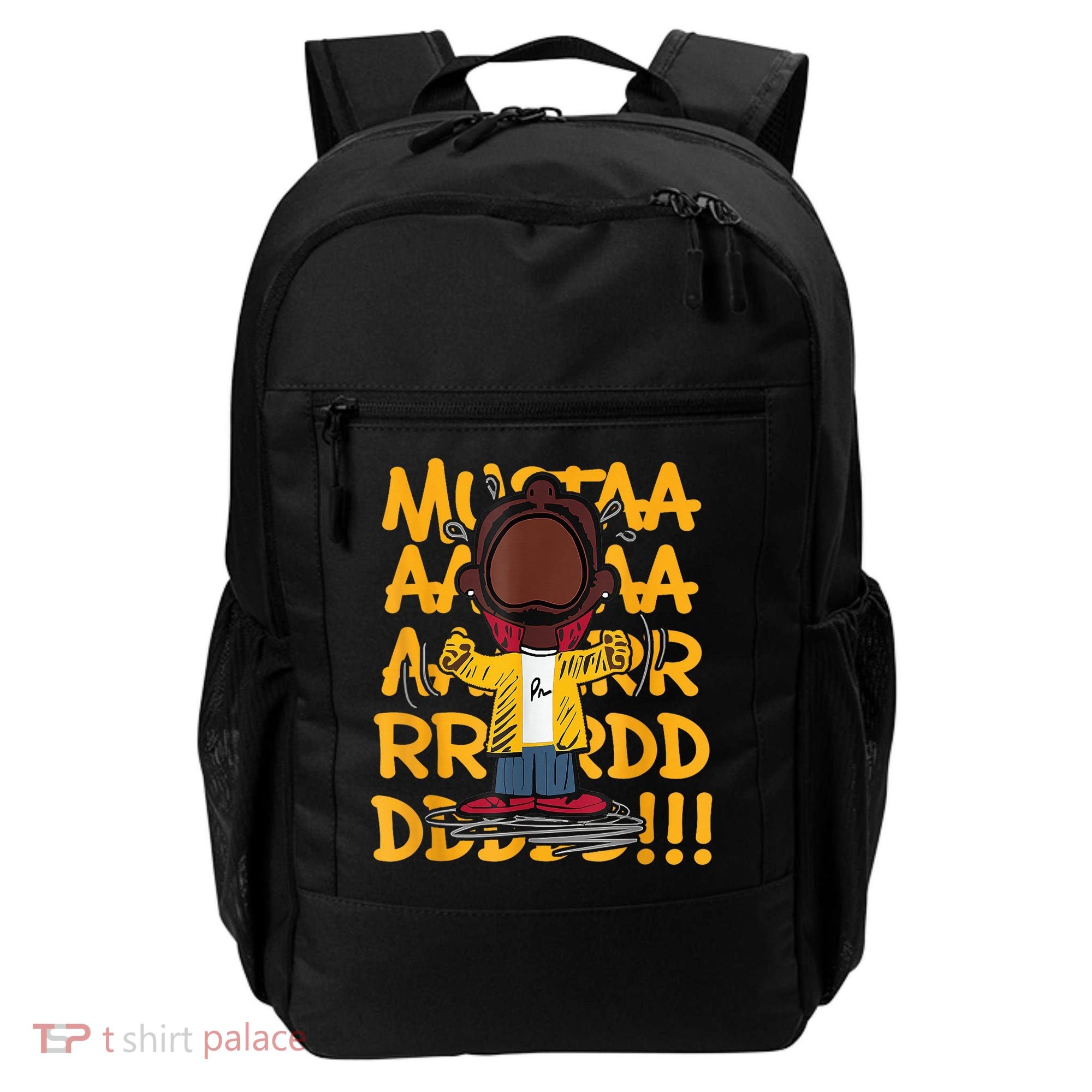 Mustard Meme Character Crying Backpack