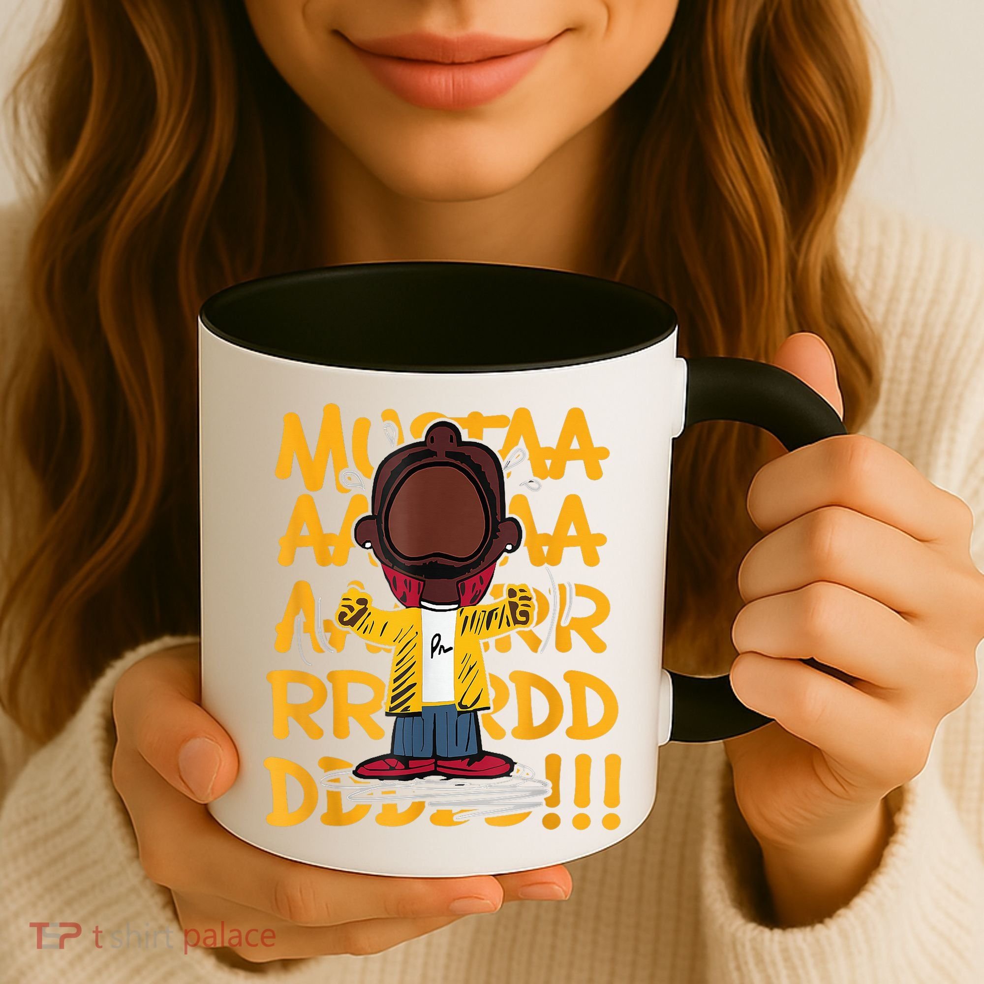 Mustard Meme Character Crying Coffee Mug