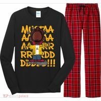 Mustard Meme Character Crying Long Sleeve Pajama Set thumb 0