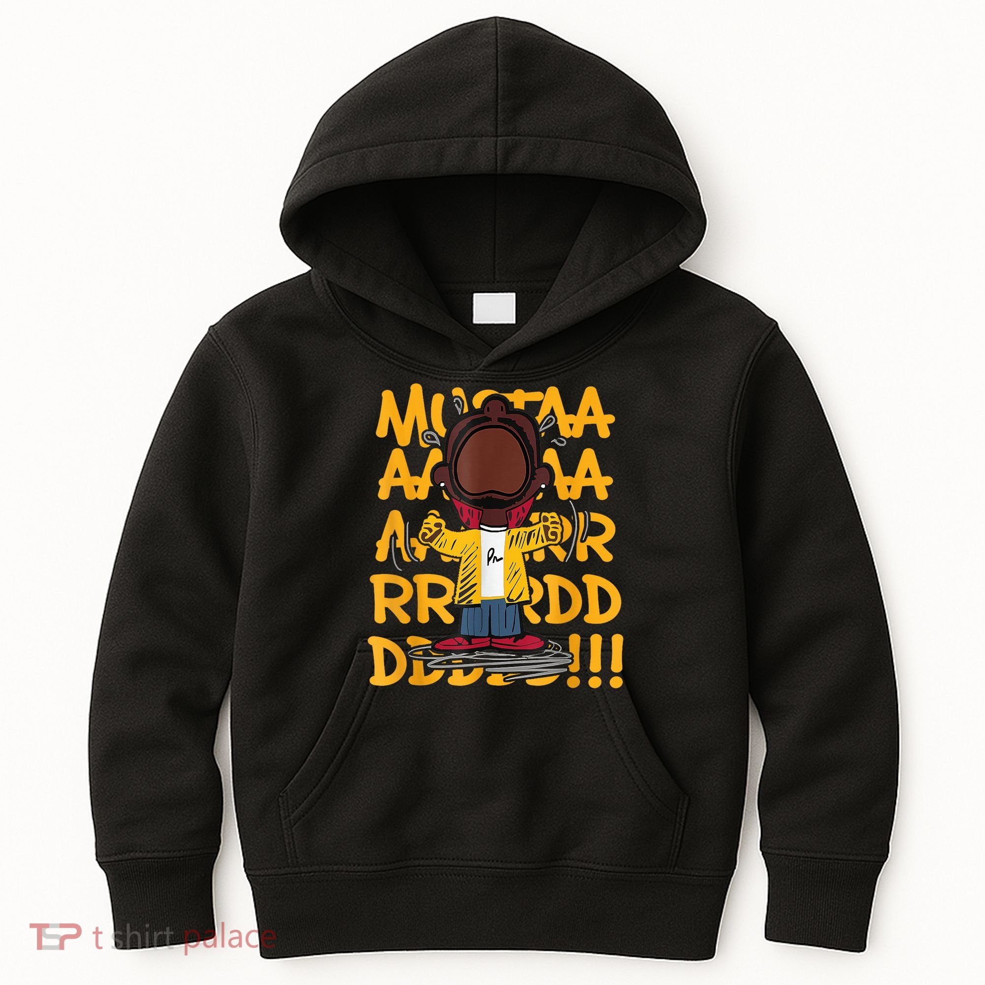Mustard Meme Character Crying Kids Hoodie