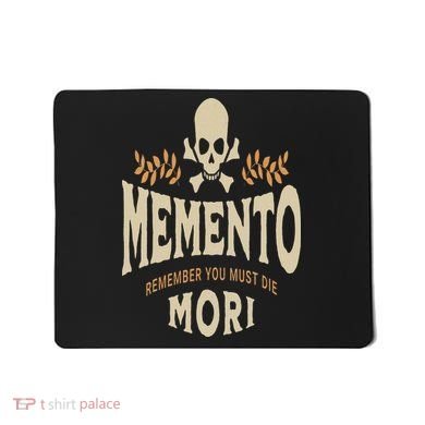 Memento Mori Catholic Design Meaning Traditional Latin Skull Mousepad