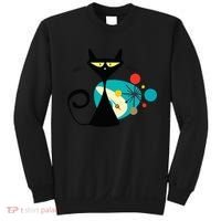 Midcentury Mid Century Cat Retro Atomic Age Space Modern Sweatshirt thumb 0