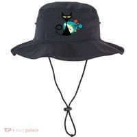 Midcentury Mid Century Cat Retro Atomic Age Space Modern Bucket Hat thumb 0