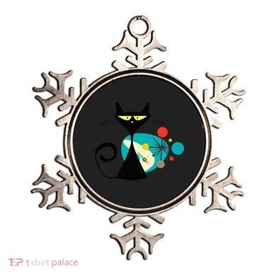 Midcentury Mid Century Cat Retro Atomic Age Space Modern Ornament