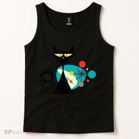 Midcentury Mid Century Cat Retro Atomic Age Space Modern Tank Top thumb 2