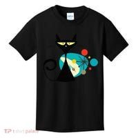 Midcentury Mid Century Cat Retro Atomic Age Space Modern Kids T-Shirt thumb 0