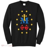 Miraculous Medal Catholic Holy Mary Sacred Heart Jesus Sweatshirt thumb 0