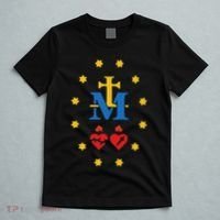 Miraculous Medal Catholic Holy Mary Sacred Heart Jesus T-Shirt thumb 5