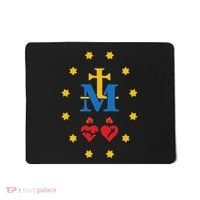 Miraculous Medal Catholic Holy Mary Sacred Heart Jesus Mousepad thumb 0