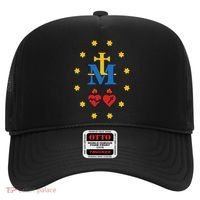 Miraculous Medal Catholic Holy Mary Sacred Heart Jesus Hat thumb 0
