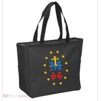 Miraculous Medal Catholic Holy Mary Sacred Heart Jesus Tote Bag thumb 2
