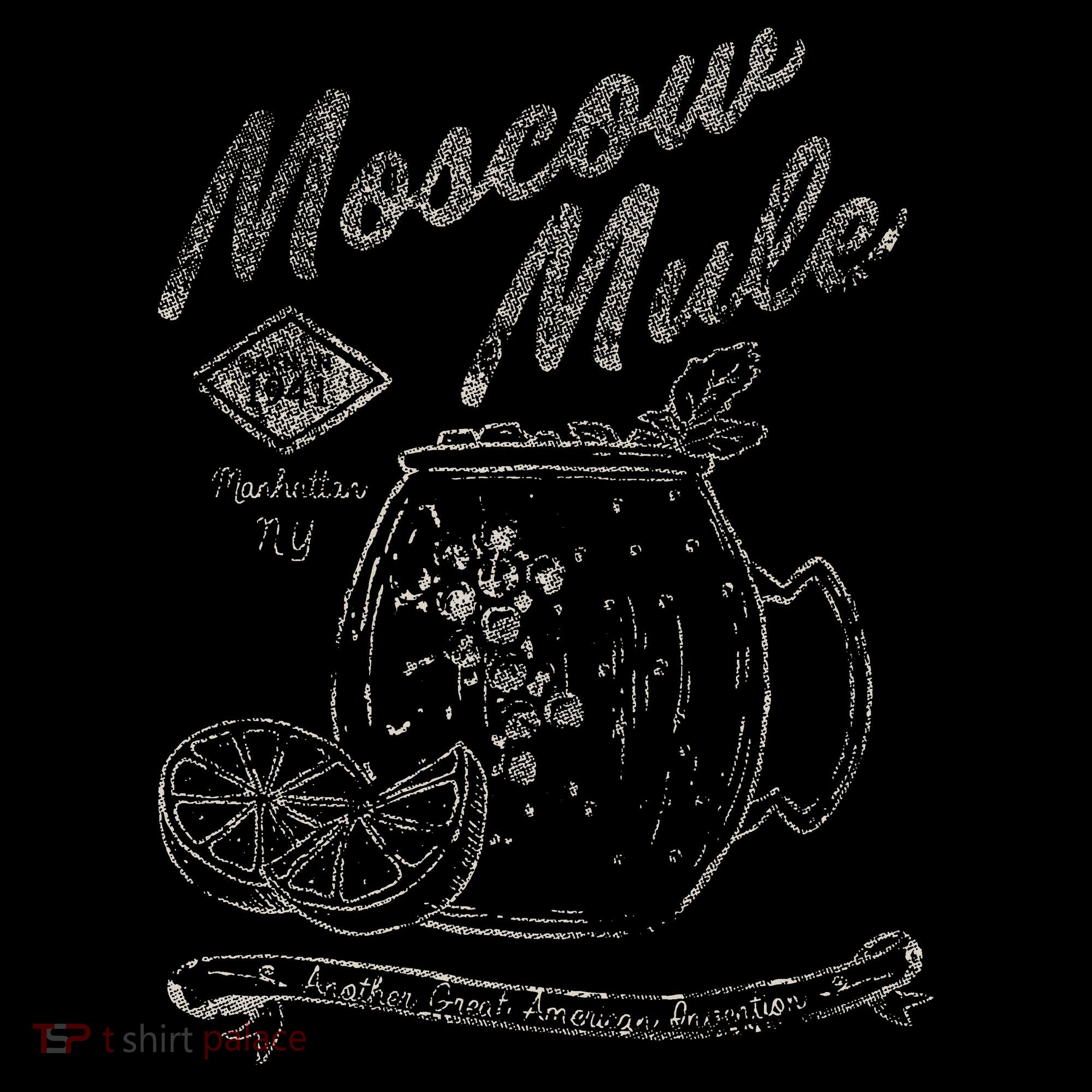 Moscow Mule Copper Mug Vintage Cocktail T-Shirt
