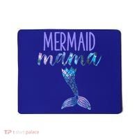 Mermaid Mama Cute Funny Matching Mermaid Birthday Party Mousepad thumb 0