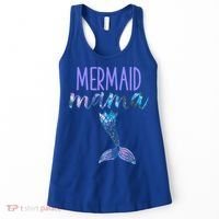 Mermaid Mama Cute Funny Matching Mermaid Birthday Party Women's Tank Top thumb 0