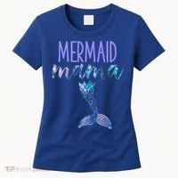 Mermaid Mama Cute Funny Matching Mermaid Birthday Party Women's T-Shirt thumb 0