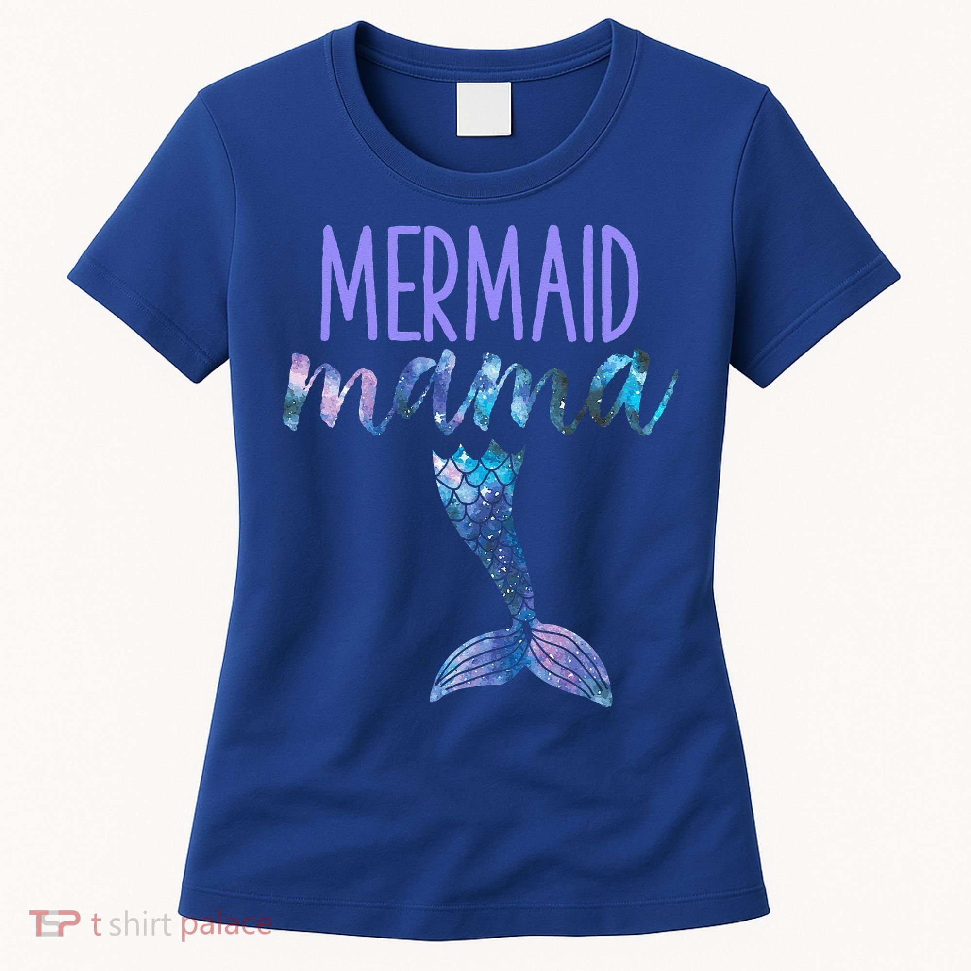 Mermaid Mama Cute Funny Matching Mermaid Birthday Party Women's T-Shirt