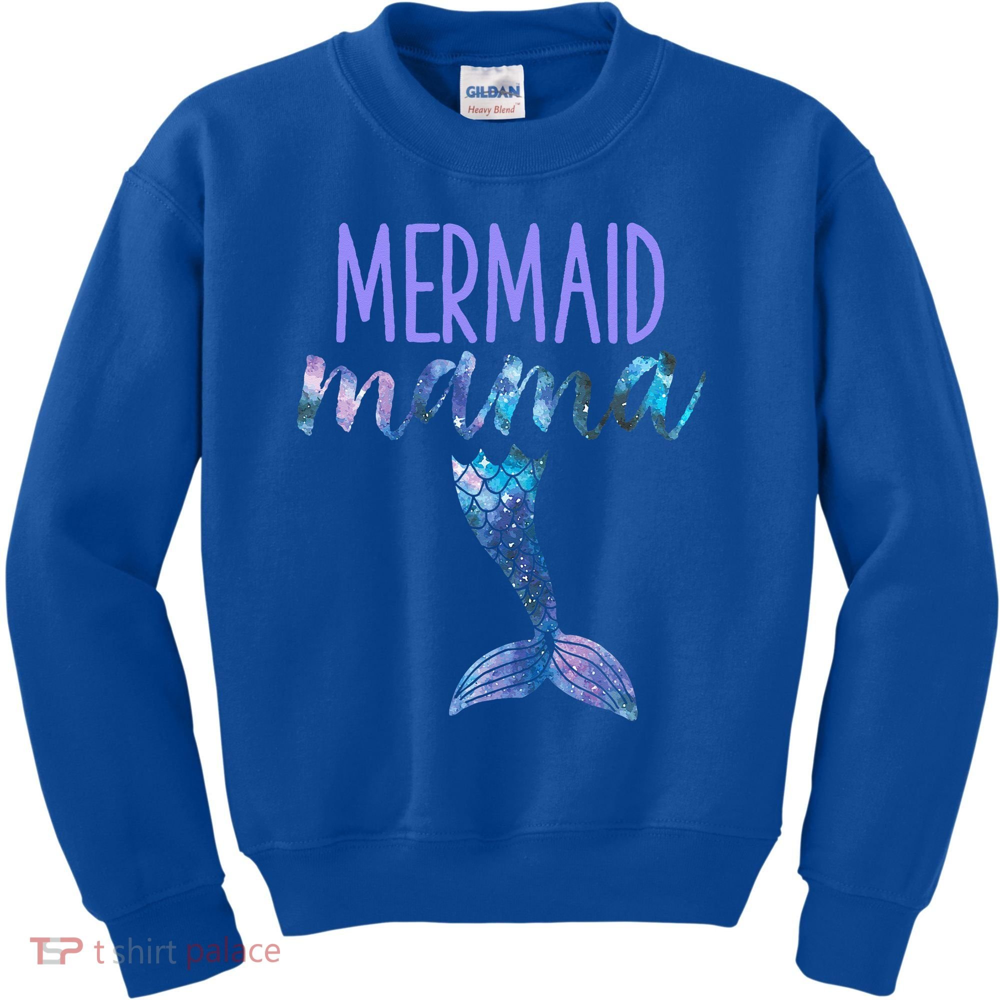 Mermaid Mama Cute Funny Matching Mermaid Birthday Party Kids Sweatshirt