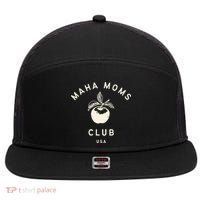 Maha Moms Club Organic 7 Panel Mesh Trucker Snapback Hat thumb 0