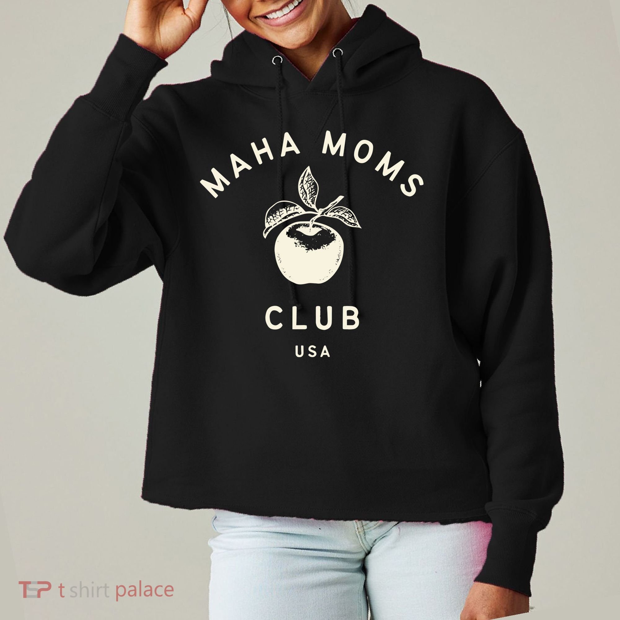 Maha Moms Club Organic Ladies Heavyweight Boxy Pullover Hoodie