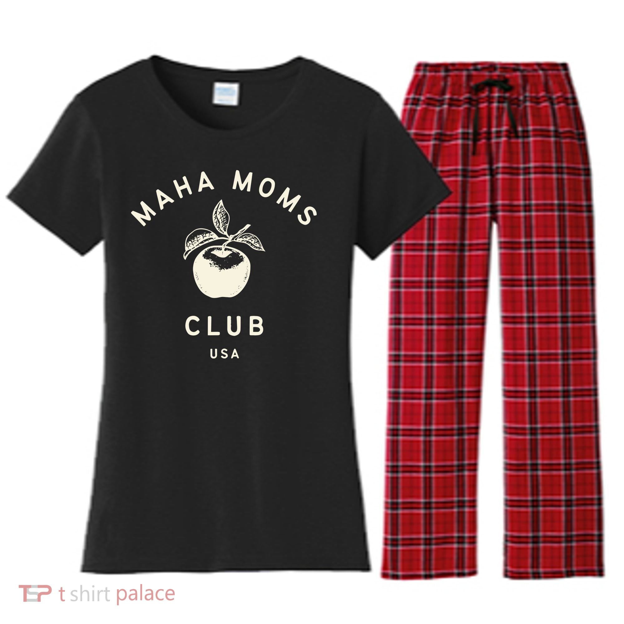 Maha Moms Club Organic Women's Flannel Pajama Set