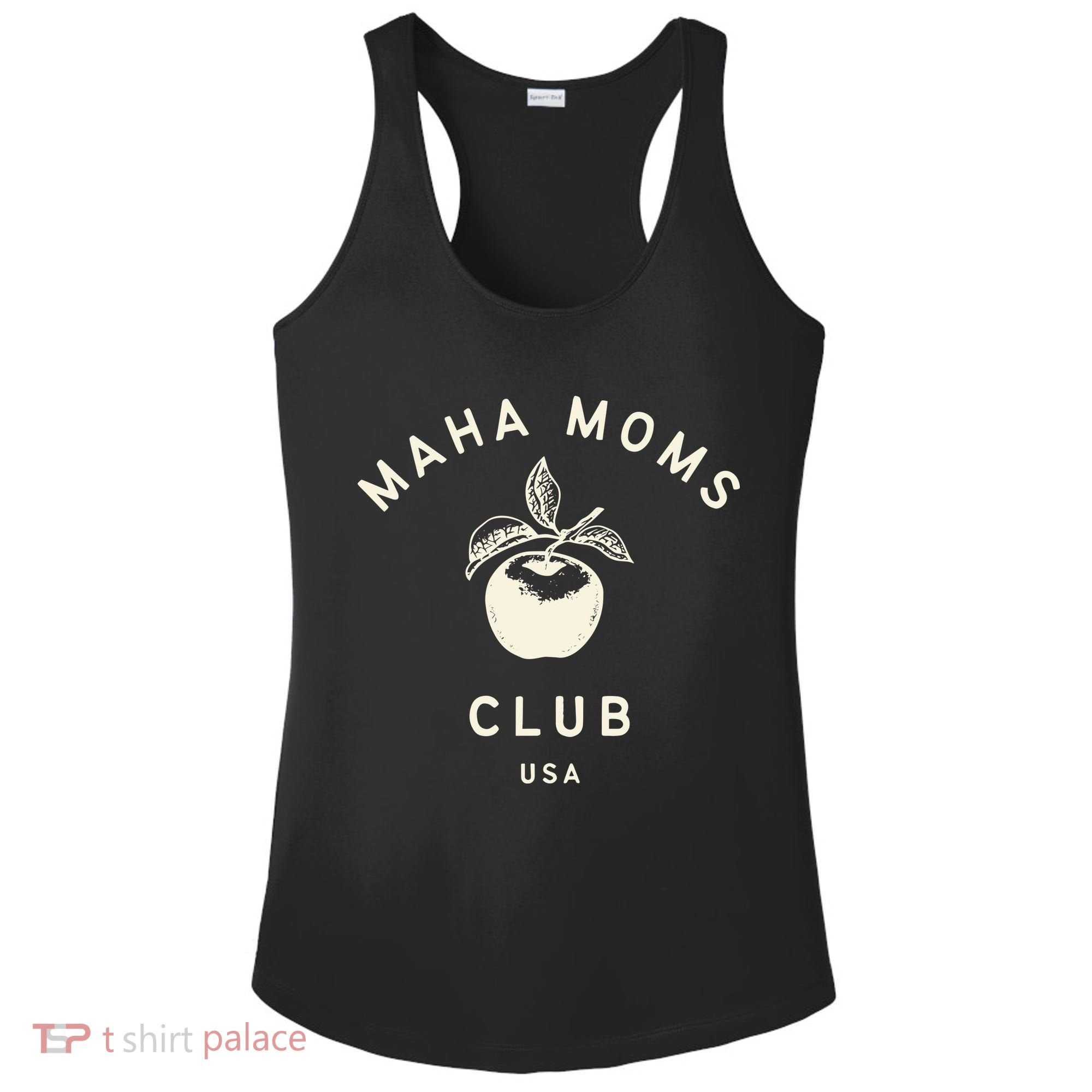 Maha Moms Club Organic Ladies PosiCharge Competitor Racerback Tank