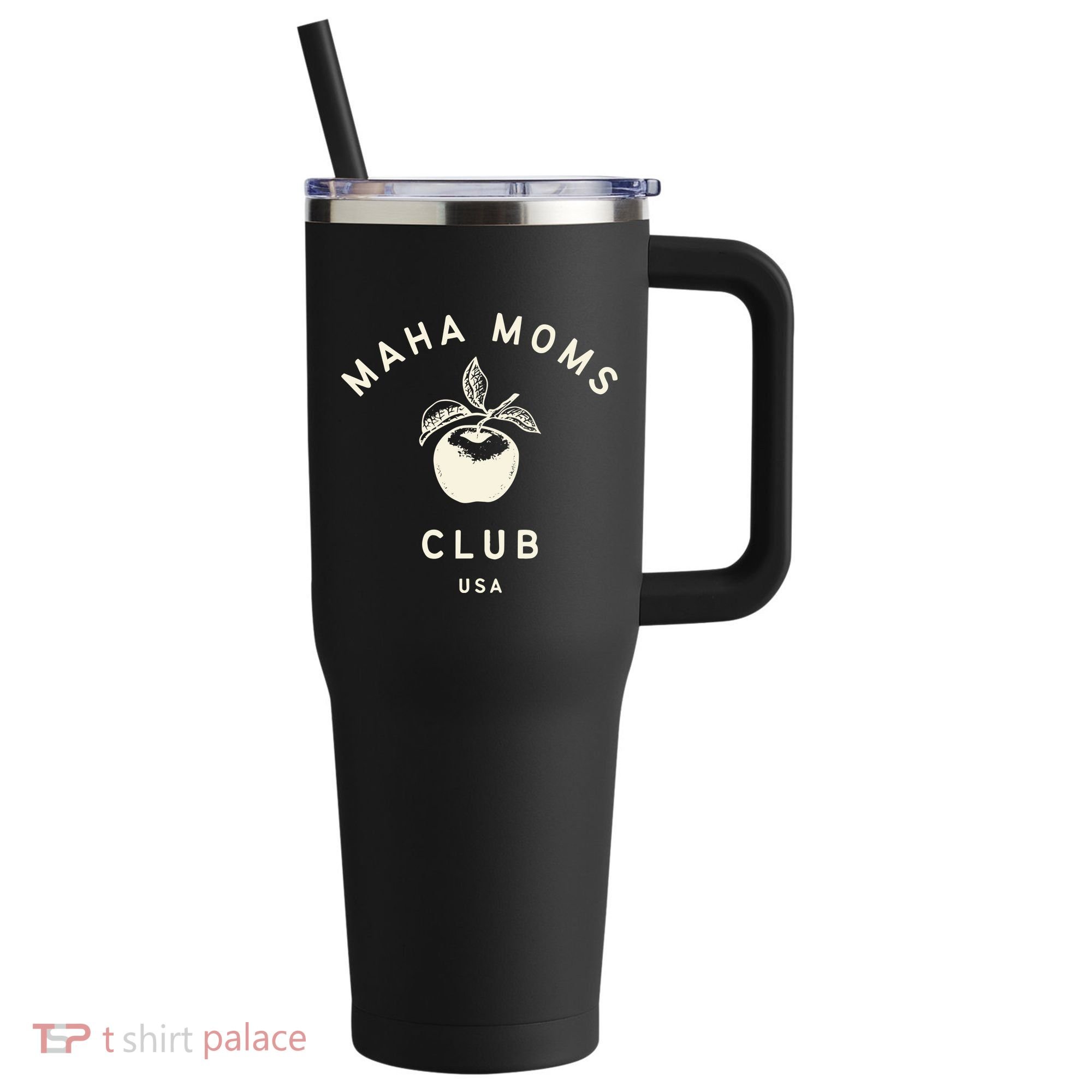 Maha Moms Club Organic 40oz Vacuum Insulated Stainless Steel Travel Tumbler