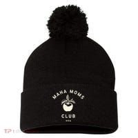 Maha Moms Club Organic Pom Pom 12in Knit Beanie thumb 0