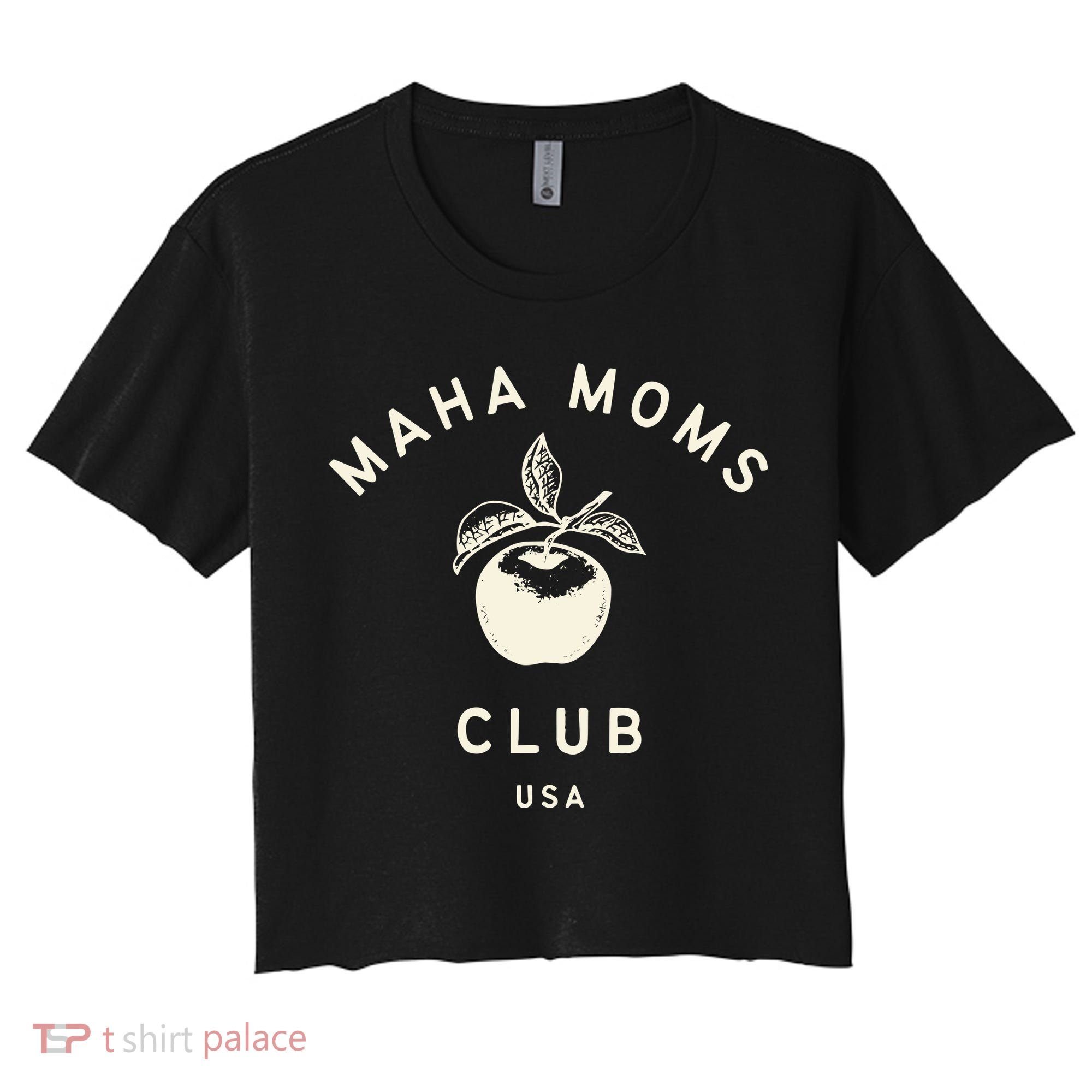 Maha Moms Club Organic Women's Crop Top Tee
