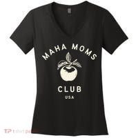 Maha Moms Club Organic Women's V-Neck T-Shirt thumb 0