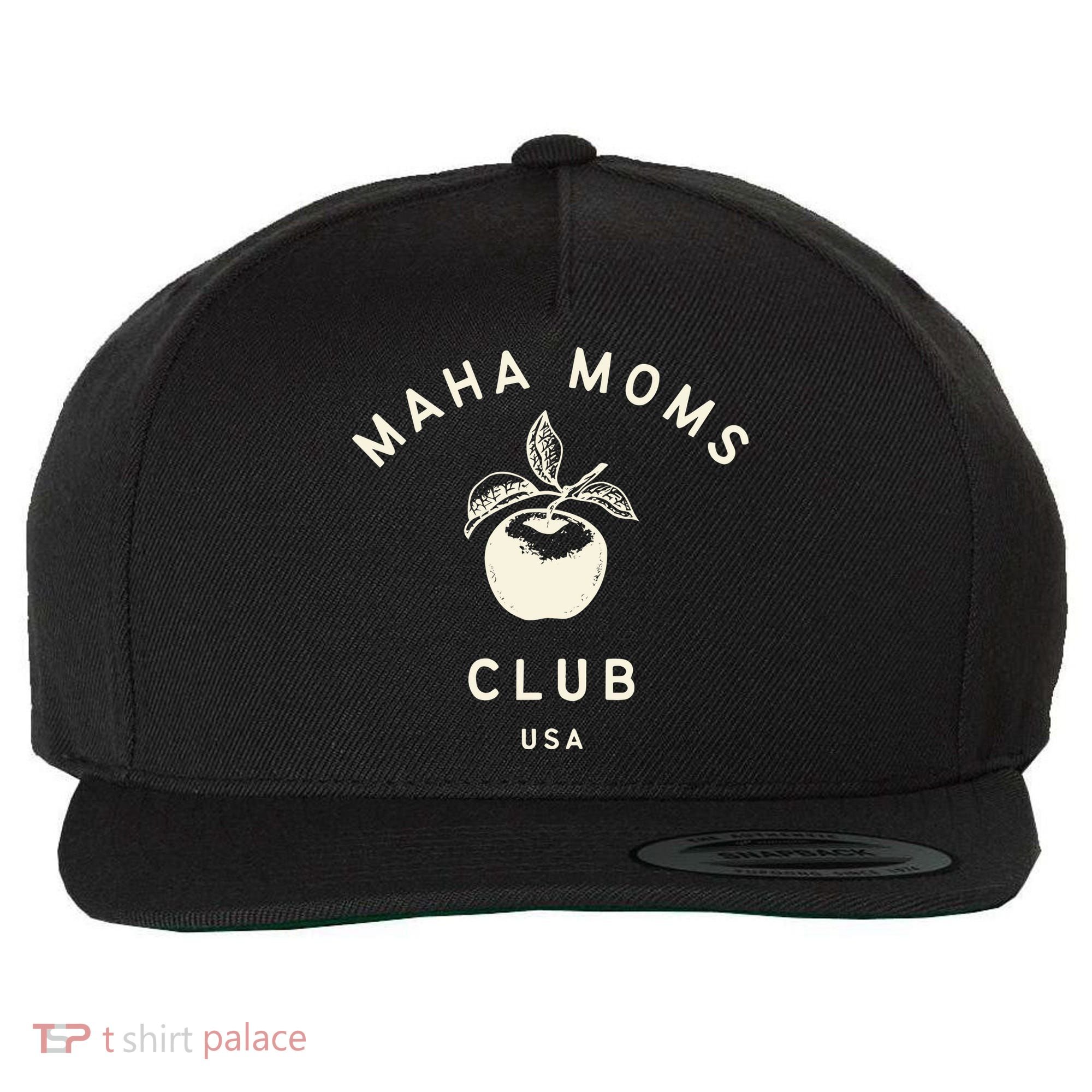 Maha Moms Club Organic Wool Snapback Cap
