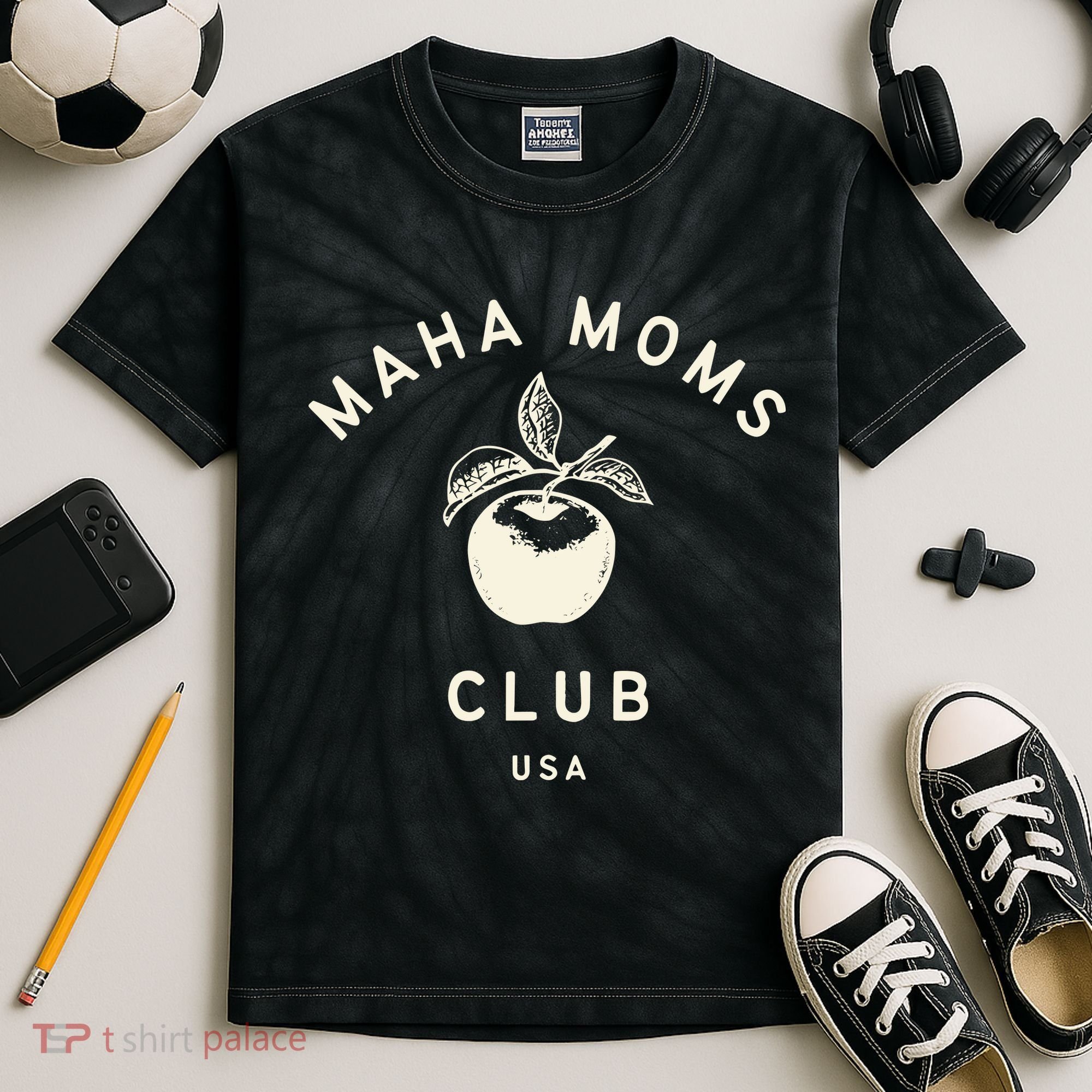 Maha Moms Club Organic Kids Tie-Dye T-Shirt